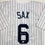 Autographed/Signed Steve Sax New York Pinstripe Baseball Jersey JSA COA