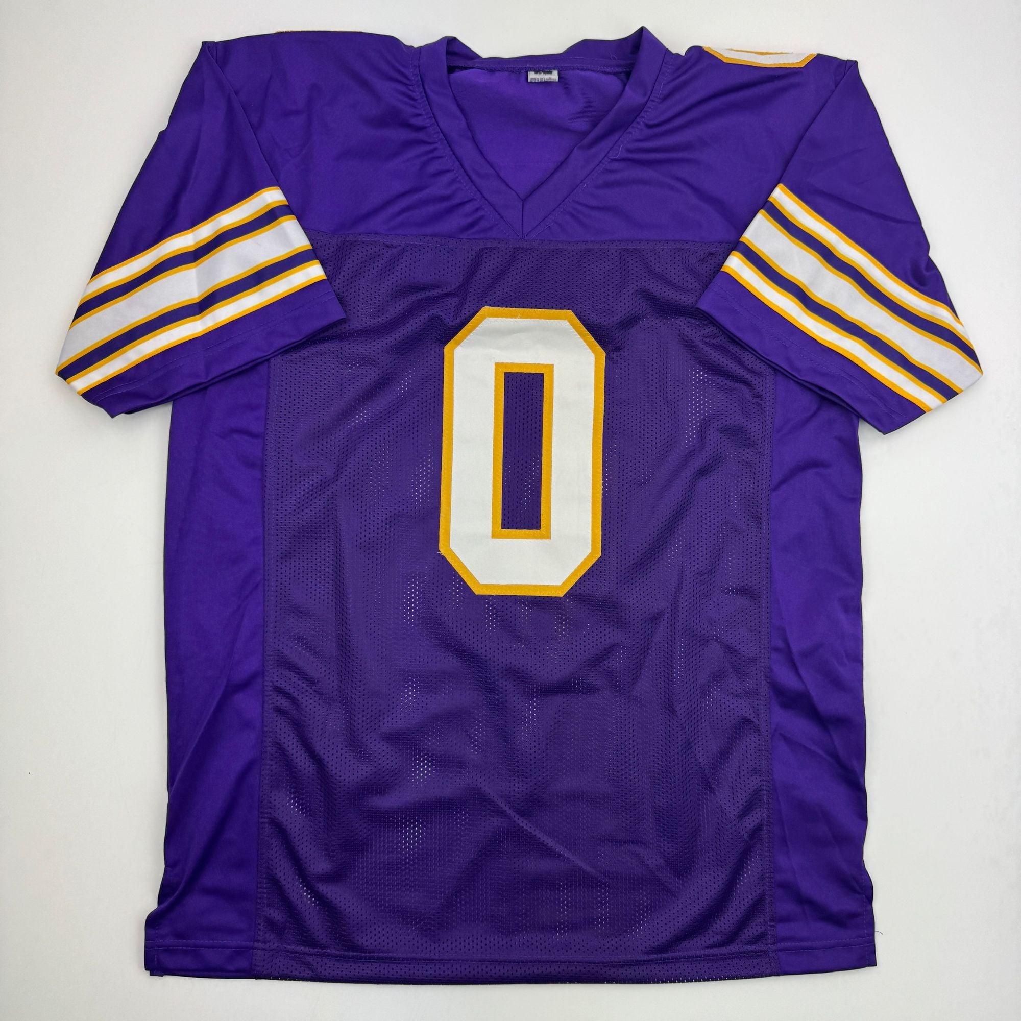 Autographed/Signed Ivan Pace Jr. Minnesota Purple Retro Football Jersey Beckett BAS COA