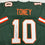 Autographed/Signed Malachi Toney Miami Green College Football Jersey JSA COA
