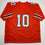 Autographed/Signed Malachi Toney Miami Orange College Football Jersey JSA COA