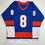 Autographed/Signed Noah Dobson New York Blue Hockey Jersey JSA COA