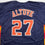 Autographed/Signed Jose Altuve Houston Blue Baseball Jersey Beckett BAS COA