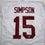 Autographed/Signed Tyler Ty Simpson Alabama White College Football Jersey Beckett BAS COA