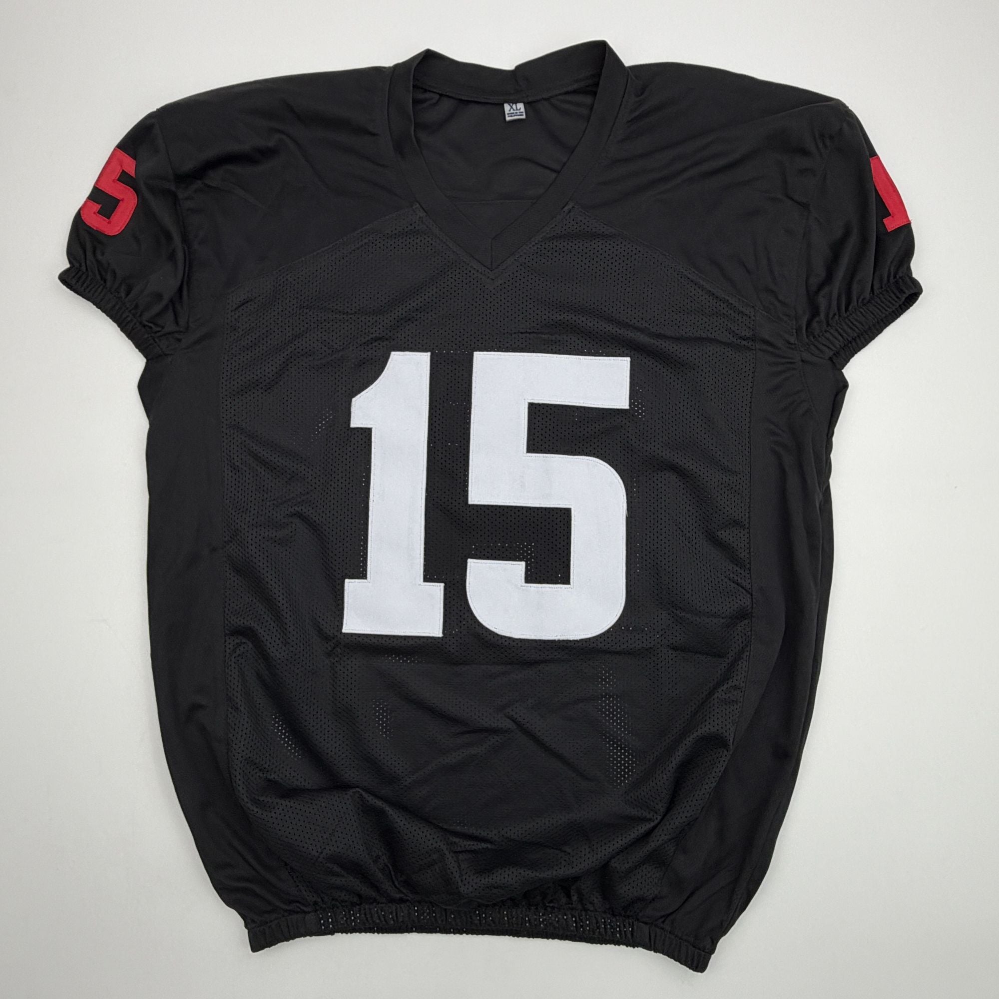 Autographed/Signed Fernando Mendoza Indiana Black College Football Jersey Beckett BAS COA