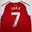 Autographed/Signed Buyako Saka Arsenal Red Soccer Futbol Jersey Beckett BAS COA