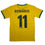 Autographed/Signed Romario Brazil Yellow Soccer Futbol Jersey Beckett BAS COA