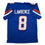 Autographed/Signed DeMarcus Lawrence Boise State Blue College Football Jersey Beckett BAS COA