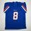 Autographed/Signed DeMarcus Lawrence Boise State Blue College Football Jersey Beckett BAS COA