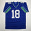 Autographed/Signed Elijah Arroyo Seattle Retro Blue Football Jersey JSA COA