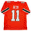Autographed/Signed Carson Beck Miami Orange College Football Jersey Beckett BAS COA