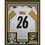 Framed Autographed/Signed Le'Veon LeVeon Bell 35x39 Pittsburgh White Football Jersey Beckett BAS COA