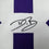 Framed Autographed/Signed Dwayne Bowe 35x39 LSU Purple College Football Jersey Beckett BAS COA