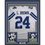 Framed Autographed/Signed Larry Brown 35x39 SB MVP Dallas White Football Jersey JSA COA
