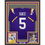 Framed Autographed/Signed Derrius Guice 35x39 LSU Purple College Football Jersey JSA COA