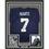 Framed Autographed/Signed John Huarte 35x39 HT 64 Notre Dame Blue College Football Jersey JSA COA