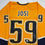 Autographed/Signed Roman Josi Nashville Yellow Hockey Jersey JSA COA