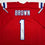 Autographed/Signed AJ A.J. Brown New England Red Football Jersey Beckett BAS COA