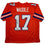 Autographed/Signed Jaylen Waddle Denver Retro Orange Football Jersey JSA COA