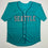 Autographed/Signed Bryan Woo Seattle Teal Baseball Jersey JSA COA