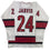 Autographed/Signed Seth Jarvis Carolina White Hockey Jersey JSA COA