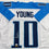 Autographed/Signed Vince Young Tennessee White Football Jersey JSA COA