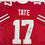Autographed/Signed Carnell Tate Ohio State Red College Football Jersey JSA COA