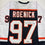 Autographed/Signed Jeremy Roenick Philadelphia Black Hockey Jersey Beckett BAS COA