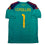 Autographed/Signed Iker Casillas Spain Teal Soccer Futbol Jersey Beckett BAS COA
