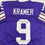 Autographed/Signed Tommy Kramer Minnesota Purple Football Jersey JSA COA