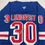 Autographed/Signed Henrik Lundqvist New York Blue Hockey Jersey JSA COA
