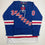 Autographed/Signed Henrik Lundqvist New York Blue Hockey Jersey JSA COA