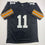 Autographed/Signed Michael Pittman Jr. Pittsburgh Black Football Jersey Beckett BAS COA