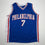 Autographed/Signed Jaylen Brown Philadelphia 76ers Blue Basketball Jersey Beckett BAS COA
