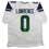 Autographed/Signed Demarcus Lawrence Seattle White Football Jersey Beckett BAS COA