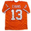 Autographed/Signed Mike Evans Tampa Bay Orange Creamsicle Football Jersey Beckett BAS COA