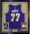 Framed Autographed/Signed Luka Doncic 35x39 Los Angeles Lakers Purple Authentic Basketball Jersey PSA/DNA COA