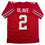 Autographed/Signed Chris Olave Ohio State Red College Football Jersey Beckett BAS COA