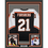 Framed Autographed/Signed Peter Forsberg 35x39 Philadelphia Black Hockey Jersey JSA COA