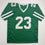 Autographed/Signed D'Angelo Ponds New York Green Football Jersey JSA COA