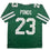 Autographed/Signed D'Angelo Ponds New York Green Football Jersey JSA COA