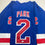 Autographed/Signed Brad Park New York Blue Hockey Jersey JSA COA