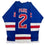 Autographed/Signed Brad Park New York Blue Hockey Jersey JSA COA