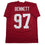 Autographed/Signed Cornelius Bennett Alabama Red College Football Jersey Beckett BAS COA