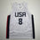 Autographed/Signed Joe Johnson United States USA Olympic White Basketball Jersey Beckett BAS COA
