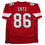 Autographed/Signed Zach Ertz Arizona Red Football Jersey JSA COA