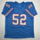 Autographed/Signed Robert Brazile Houston Blue Football Jersey JSA COA