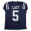 Autographed/Signed Kewan Lacy Ole Miss Blue College Football Jersey JSA COA