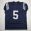 Autographed/Signed Kewan Lacy Ole Miss Blue College Football Jersey JSA COA