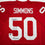 Autographed/Signed Ron Simmons Florida State FSU Red College Football Jersey Beckett BAS COA
