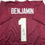 Autographed/Signed Kelvin Benjamin Florida State FSU Maroon College Football Jersey Beckett BAS COA